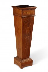 A GEORGE III STYLE INLAID MAHO