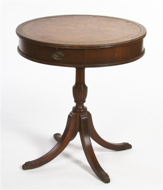 A George III Style Mahogany Drum