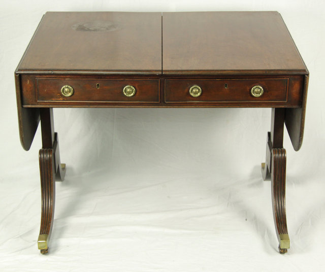 A George III style mahogany sofa