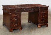 A GEORGE III STYLE MAHOGANY KN
