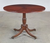A GEORGE III STYLE MAHOGANY PE