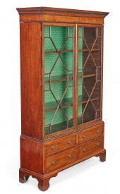 A GEORGE III STYLE MAHOGANY DI