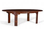 A GEORGE III STYLE MAHOGANY OV