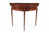 A GEORGE III STYLE MARQUETRY I