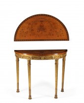 A GEORGE III STYLE SATINWOOD P