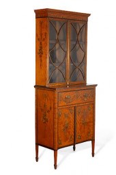 A GEORGE III STYLE SATINWOOD S