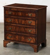 A GEORGE III STYLE WALNUT BACH