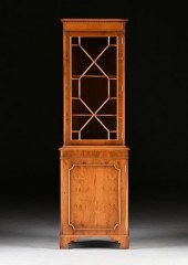A GEORGE III STYLE YEW WOOD BO