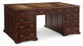 A GEORGE III STYLE YEWWOOD PAR