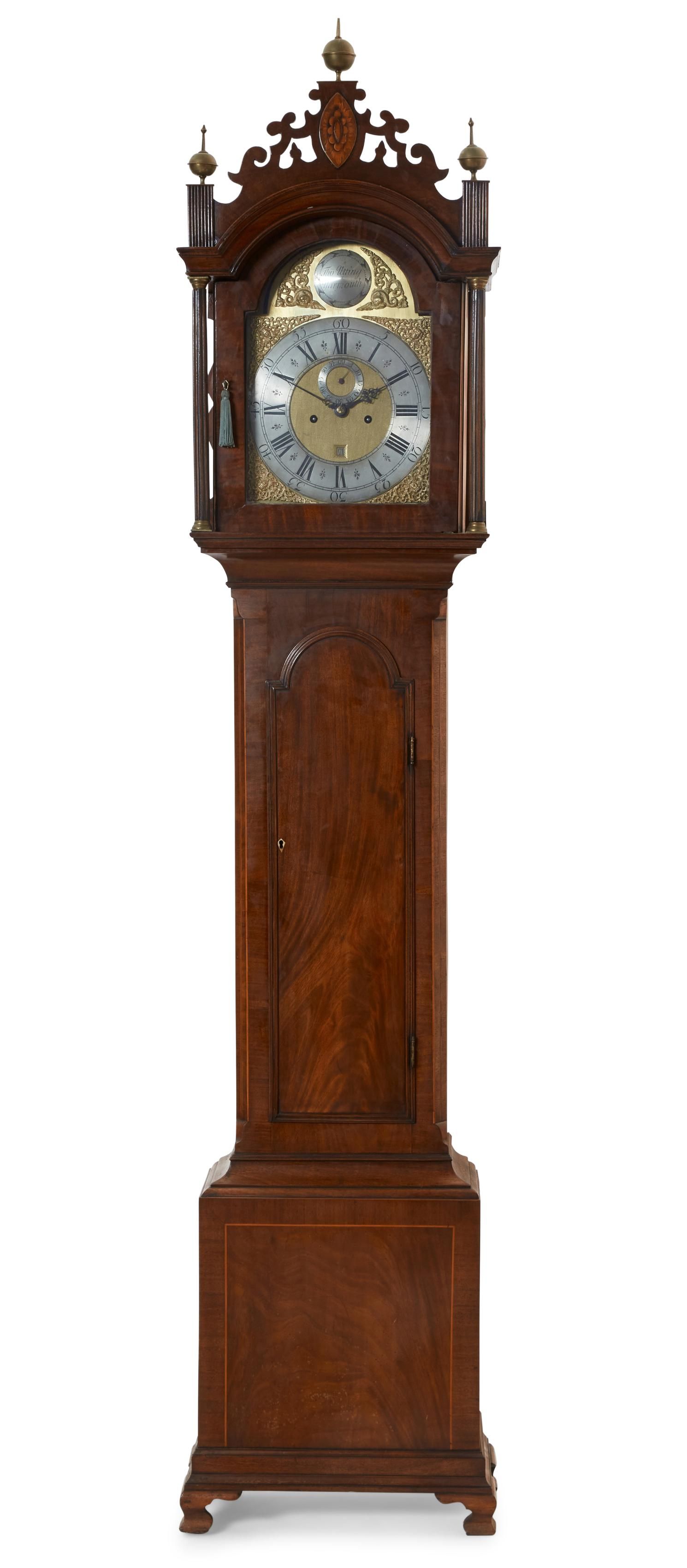 A GEORGE III TALL CASE CLOCK, 