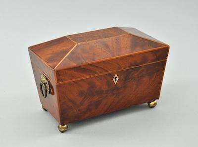 A George III Tea Caddy With as