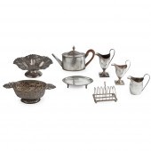 A GEORGE III TEAPOT AND MATCHE
