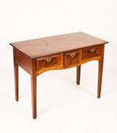 A George III walnut, oak and f