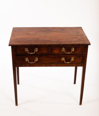 A George III walnut side table