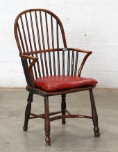 A GEORGE III YEWWOOD AND ELM S