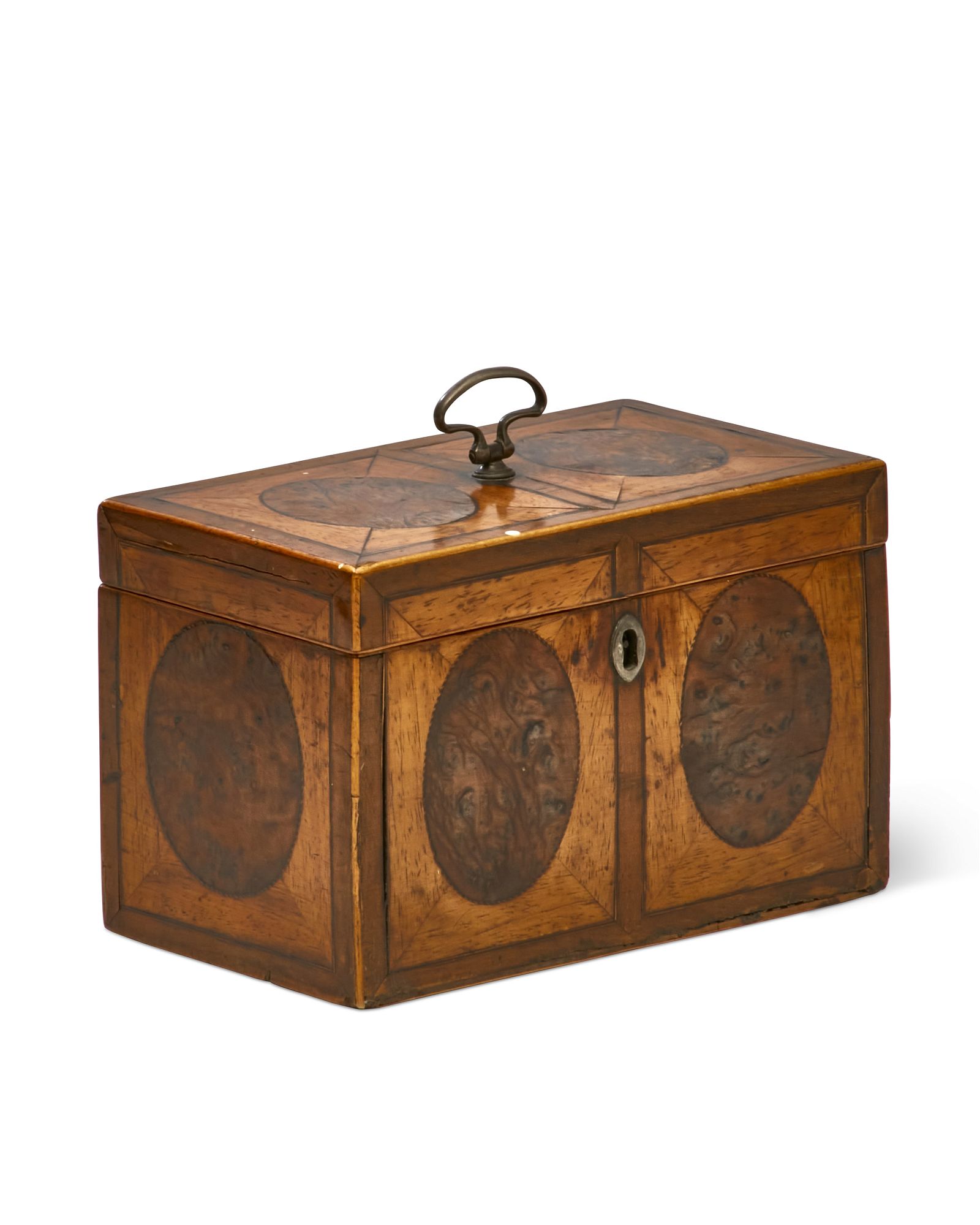 A GEORGE III YEWWOOD AND