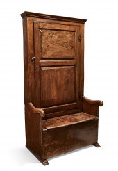 A GEORGE II/III ELM AND OAK BA