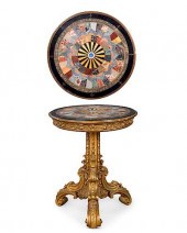 A GEORGE IV CENTER TABLE WITH