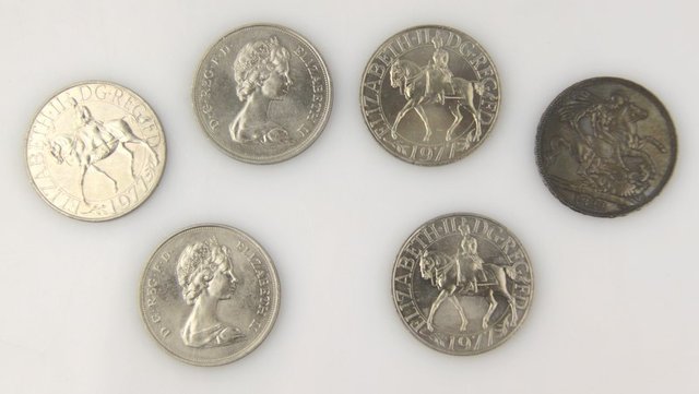 A George IV crown 1822 and sundry