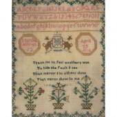 A George IV linen sampler, Mar