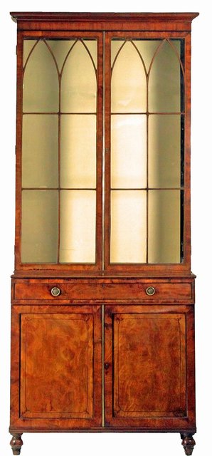 A George IV mahogany bookcase the