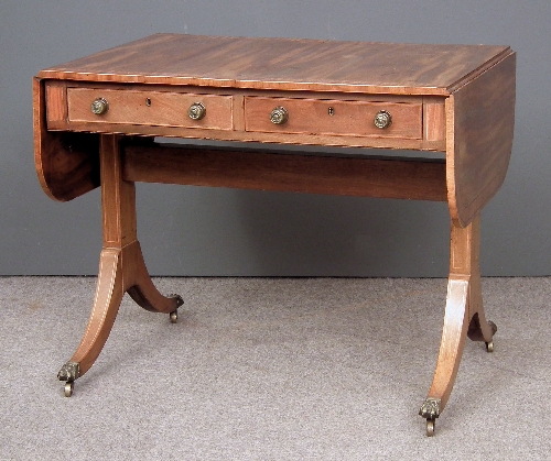 A George IV mahogany sofa table the