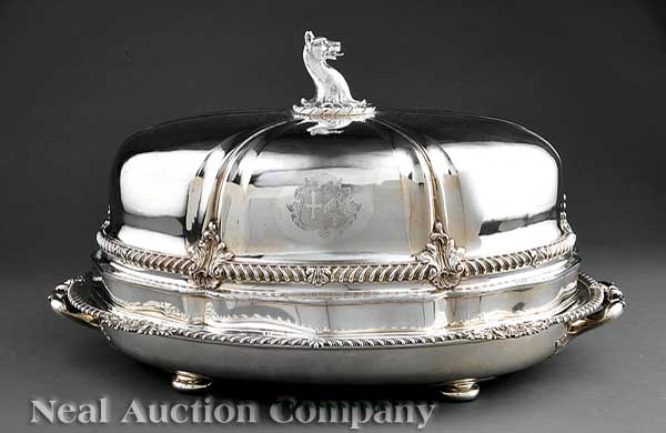 A George IV Sheffield Plate Meat