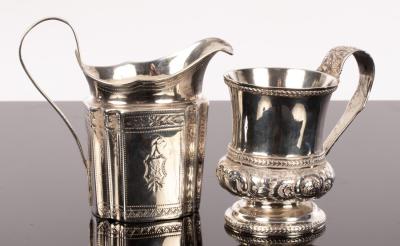 A George IV silver Christening mug,