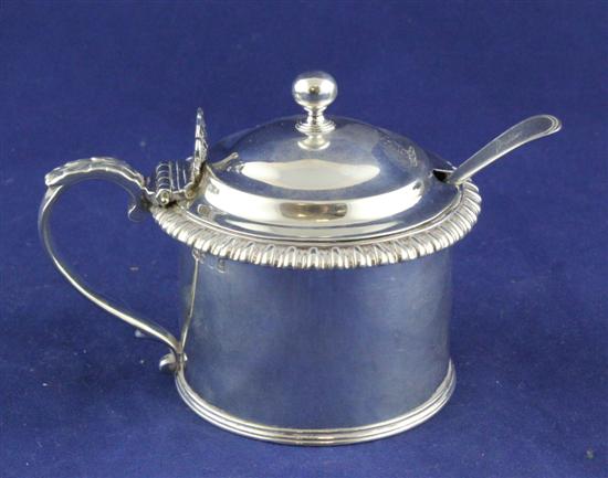 A George IV silver drum mustard