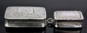 A George IV silver rectangular