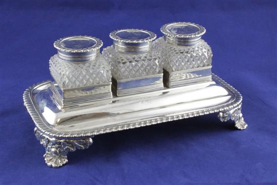 A George IV silver rectangular