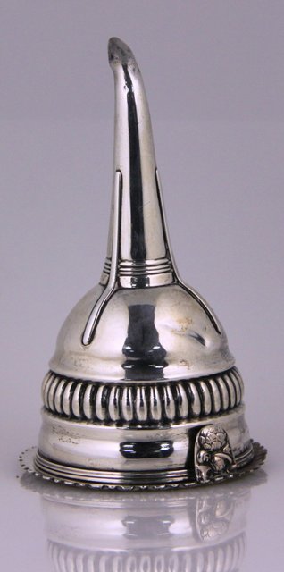 A George IV silver wine funnel