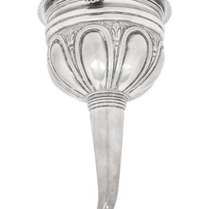 A George IV Silver Wine Funnel