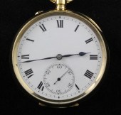 A George V 18ct gold keyless p