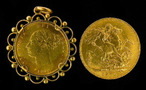 A George V 1920 Sovereign (fair