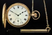 A George V 9ct gold half hunti