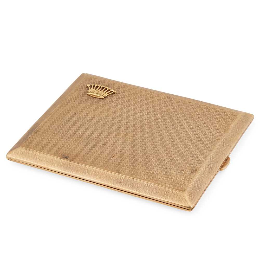 A GEORGE V 9CT GOLD CIGARETTE