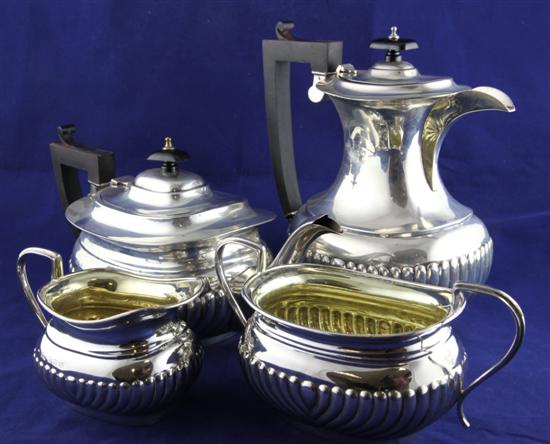 A George V demi fluted silver 4