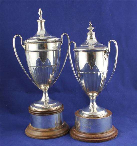 A George V demi fluted silver two