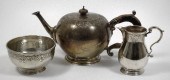 A George V plain silver three
