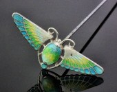 A George V silver and enamel m