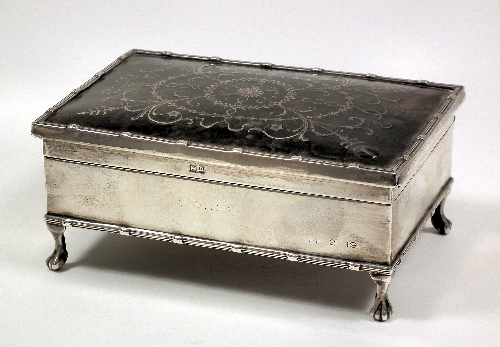 A George V silver and tortoiseshell