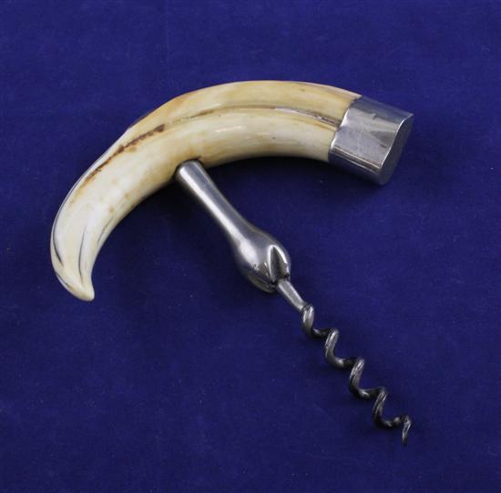 A George V silver and ivory mounted