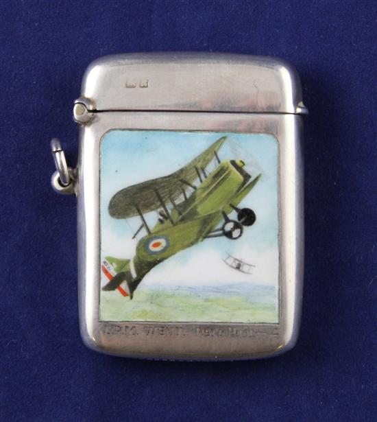 A George V silver and enamelled