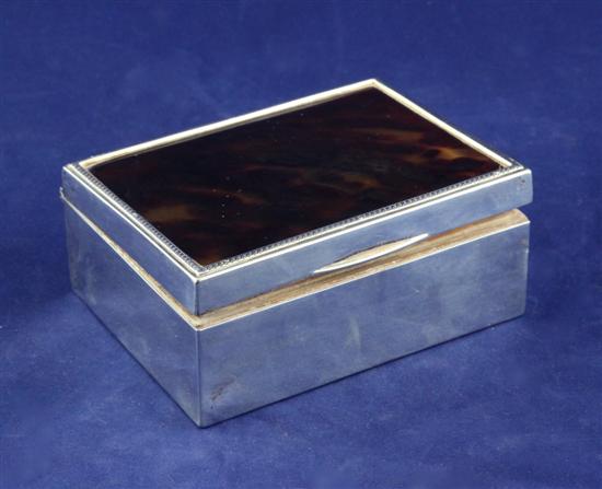 A George V silver and tortoiseshell