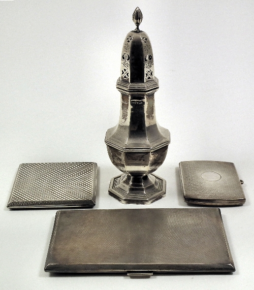 A George V silver baluster shaped