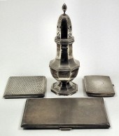 A George V silver baluster sha