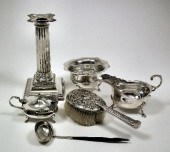 A George V silver candlestick