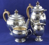 A George V silver four piece t