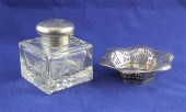 A George V silver mounted glas